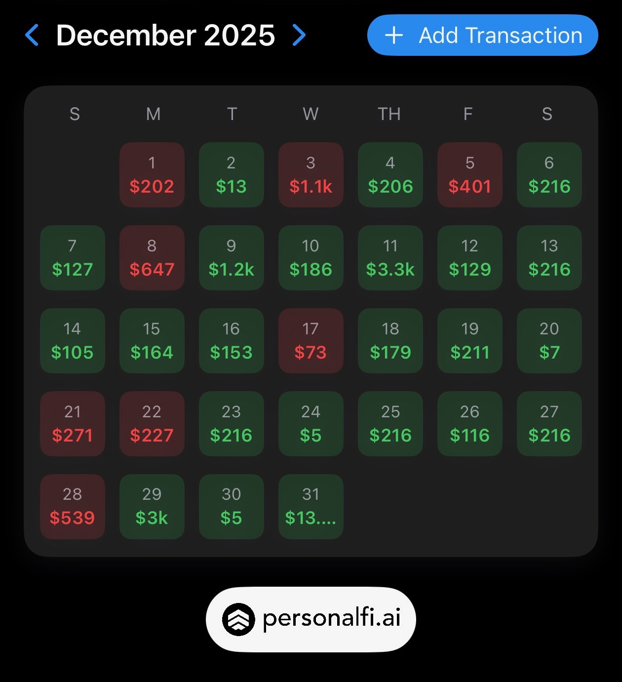 Visual Calendar - Year View